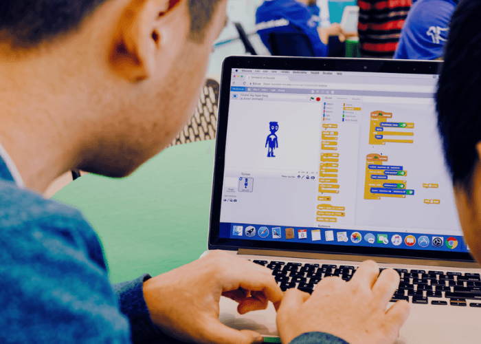 Smart Kids AI student working on a project
